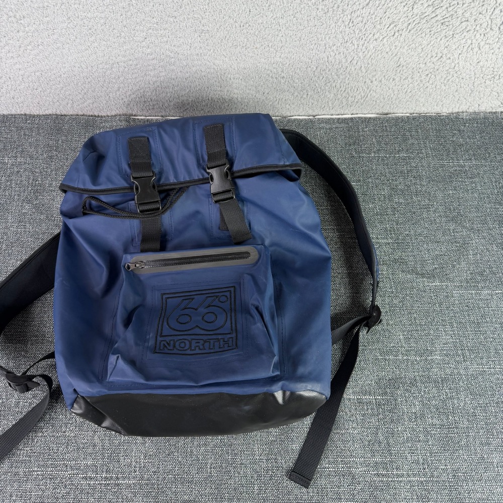 66 North Iceland Waterproof Backpack PVC Rubberized Rucksack Daypack Commuter